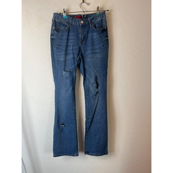 Jennifer Lopez Sculpt Bootcut Sz 8 Wide Leg Boot Cut Medium Wash - Picture 1 of 7